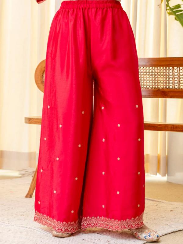 VP 9818 P Silk Blend Embroidered with Sequins Straight Kurta Pal